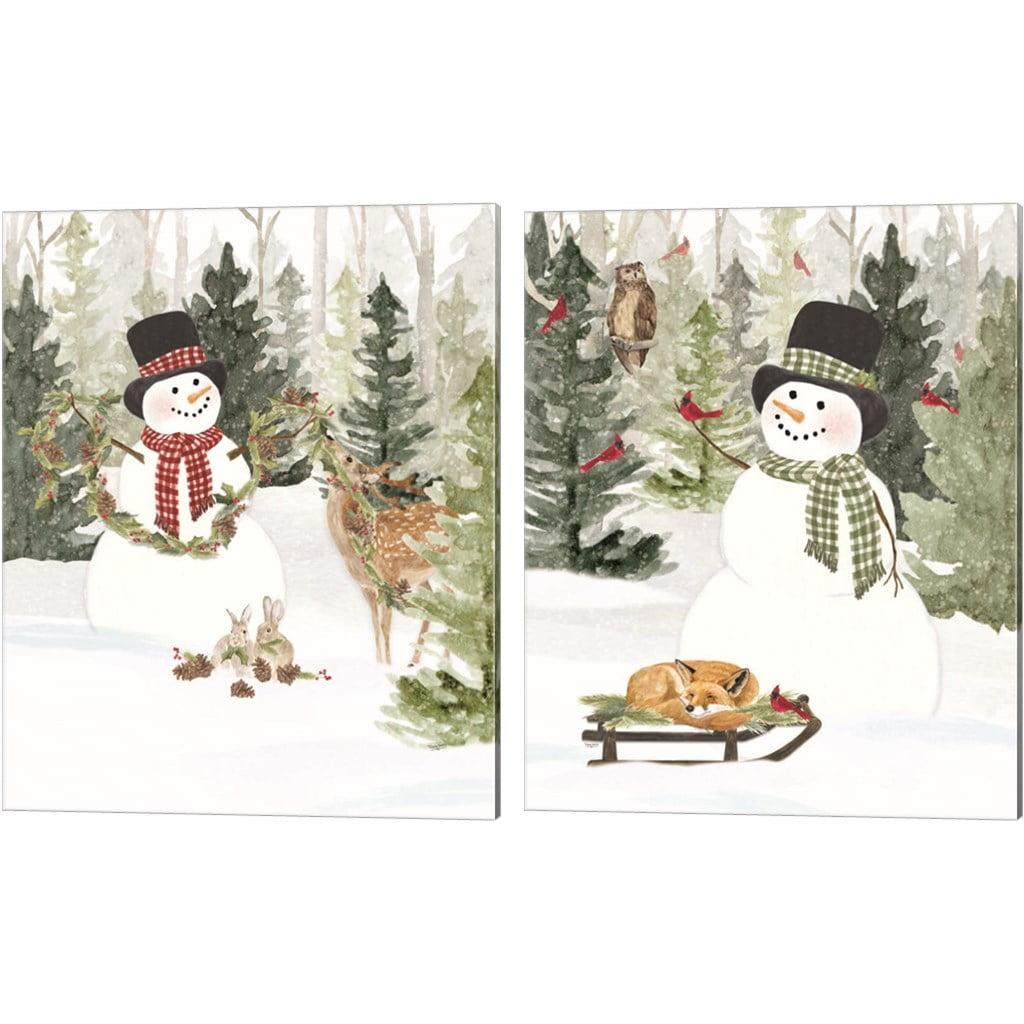 " Christmas In The Woods A " by Tara Reed 2 - Pieces (Set of 2)