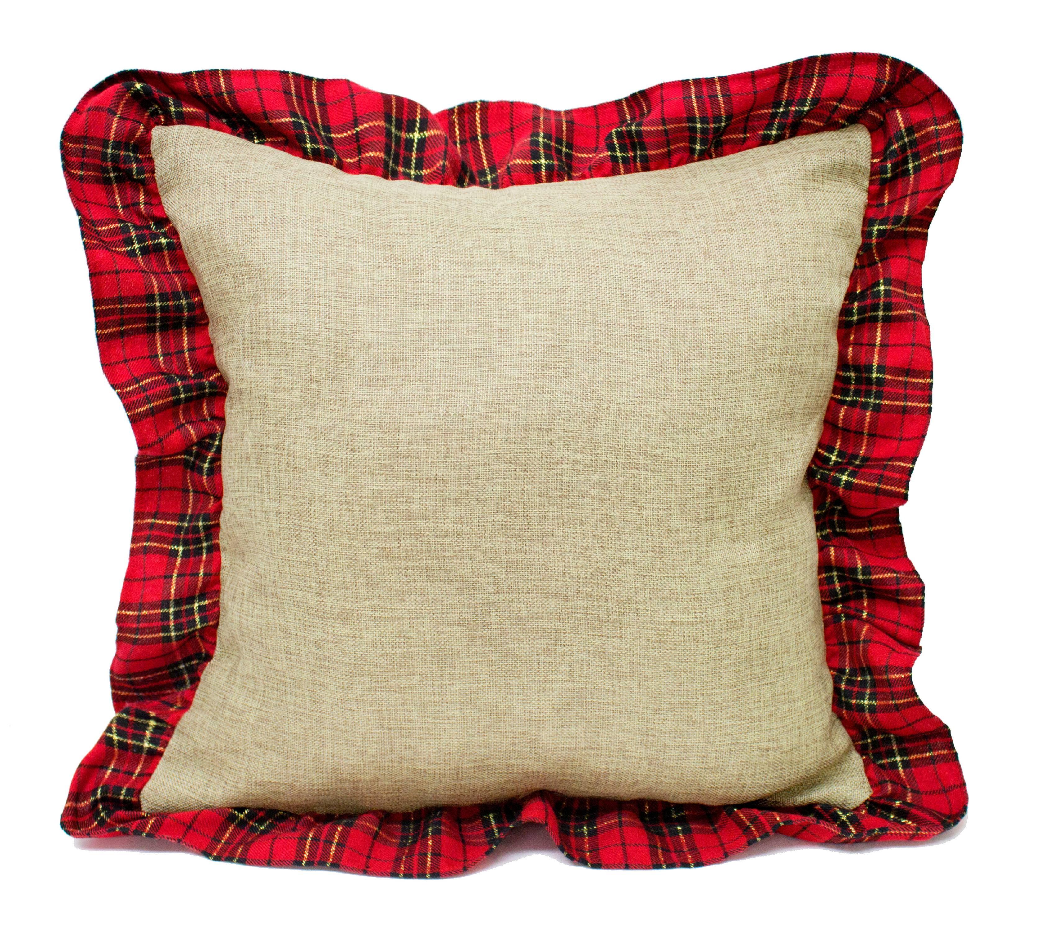 Ruffled Reversible Throw Pillow