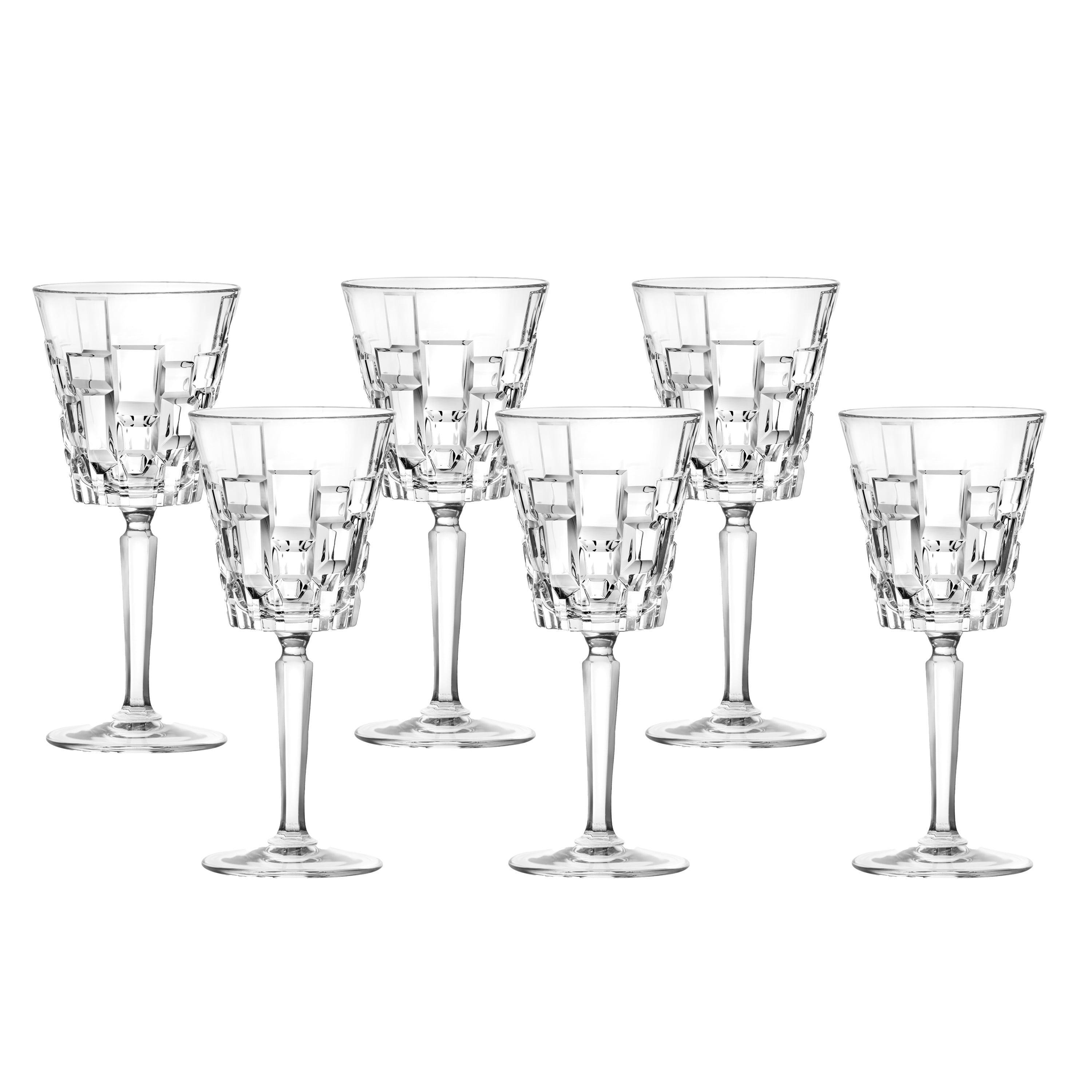 Etna Clear Crystal Red Wine Goblets Set of 6