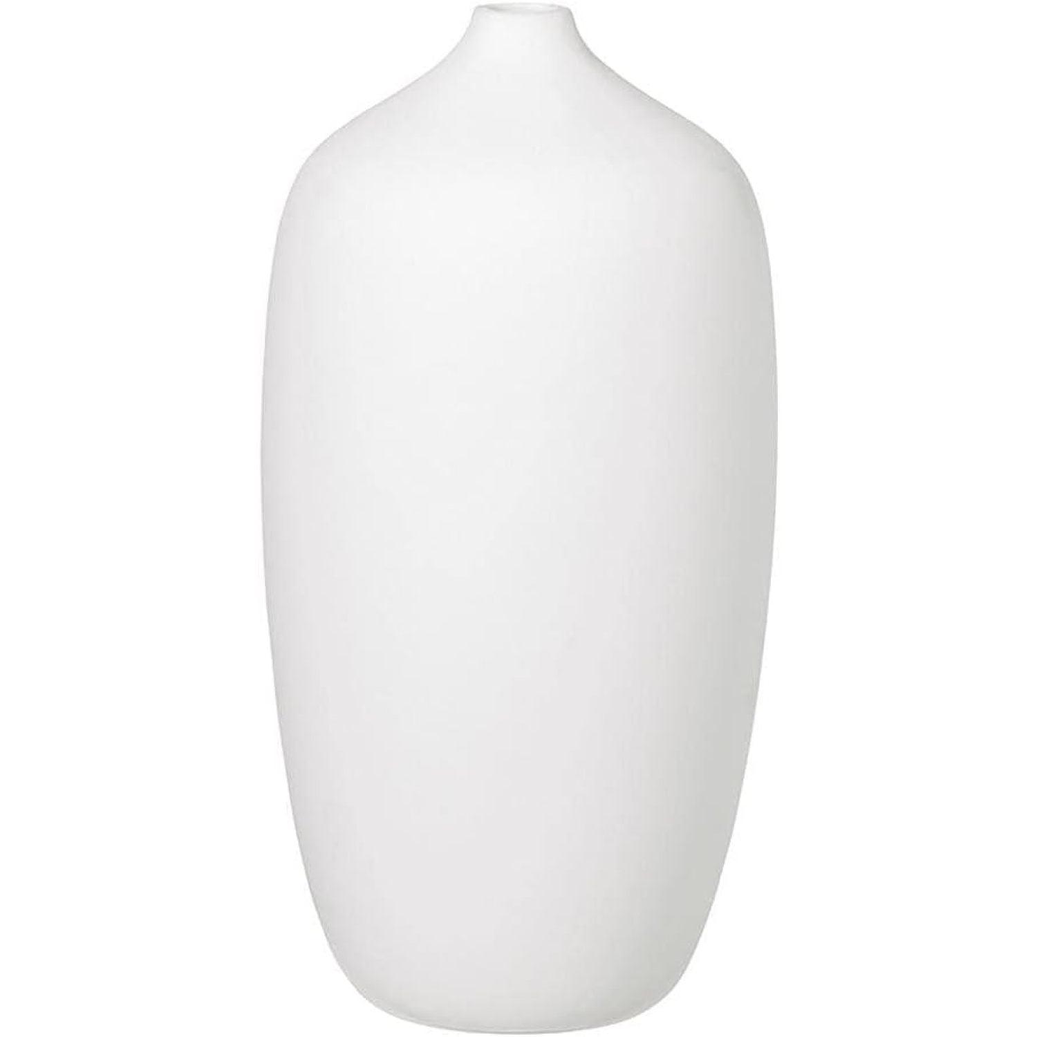 Frederike Martens Inspired Ceola White Ceramic Table Vase