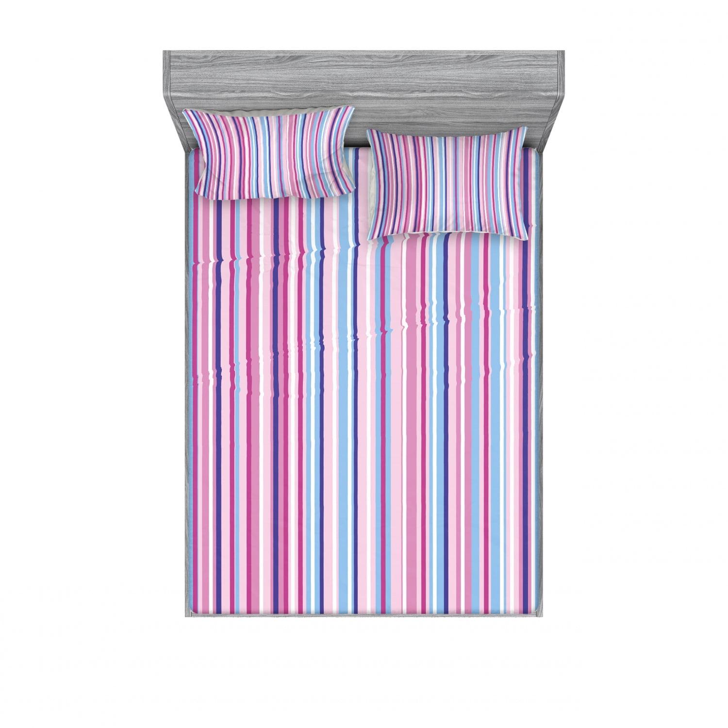 Microfiber Striped Sheet Set