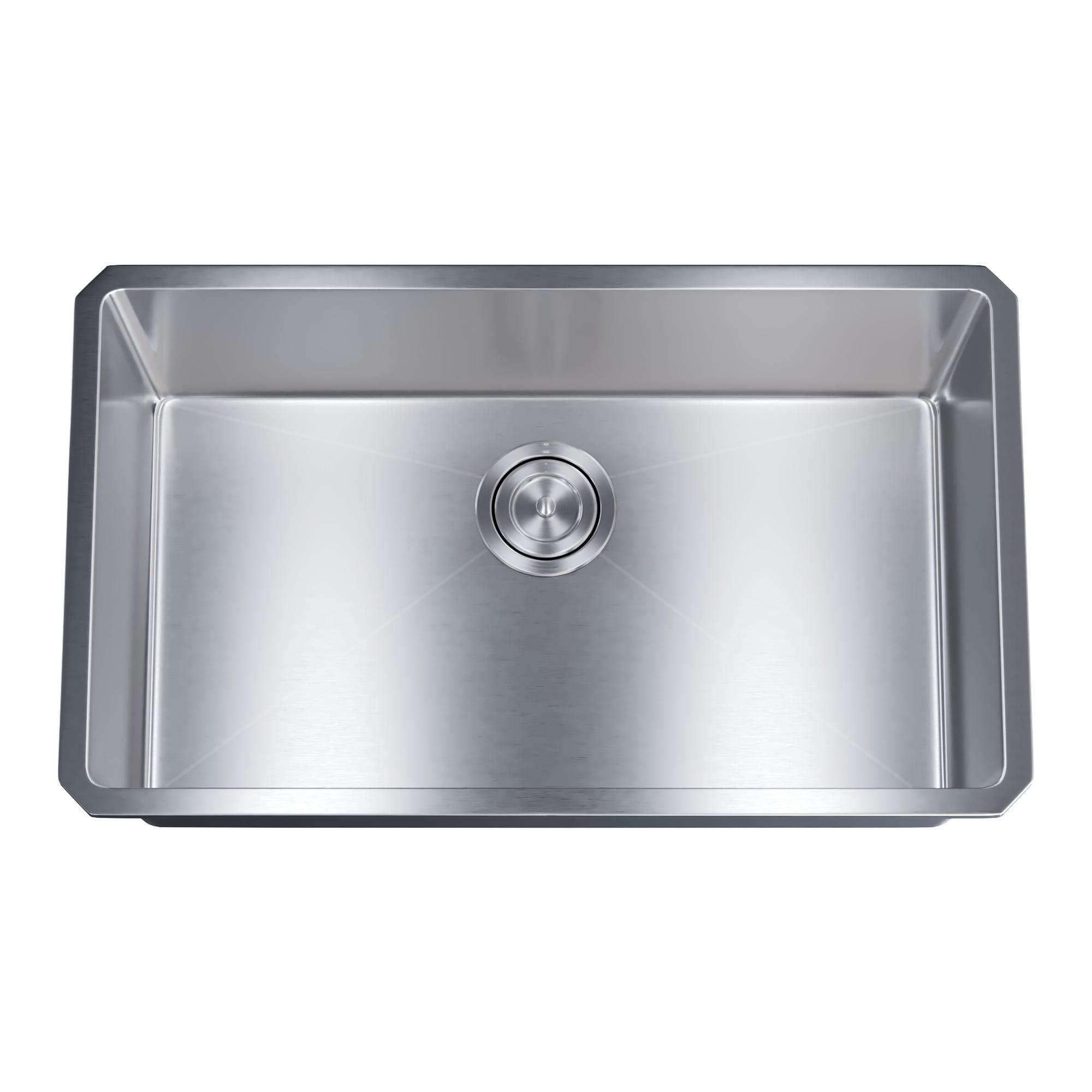 Stainless Steel Undermount Single Bowl Kitchen Sink with Small Radius Corners