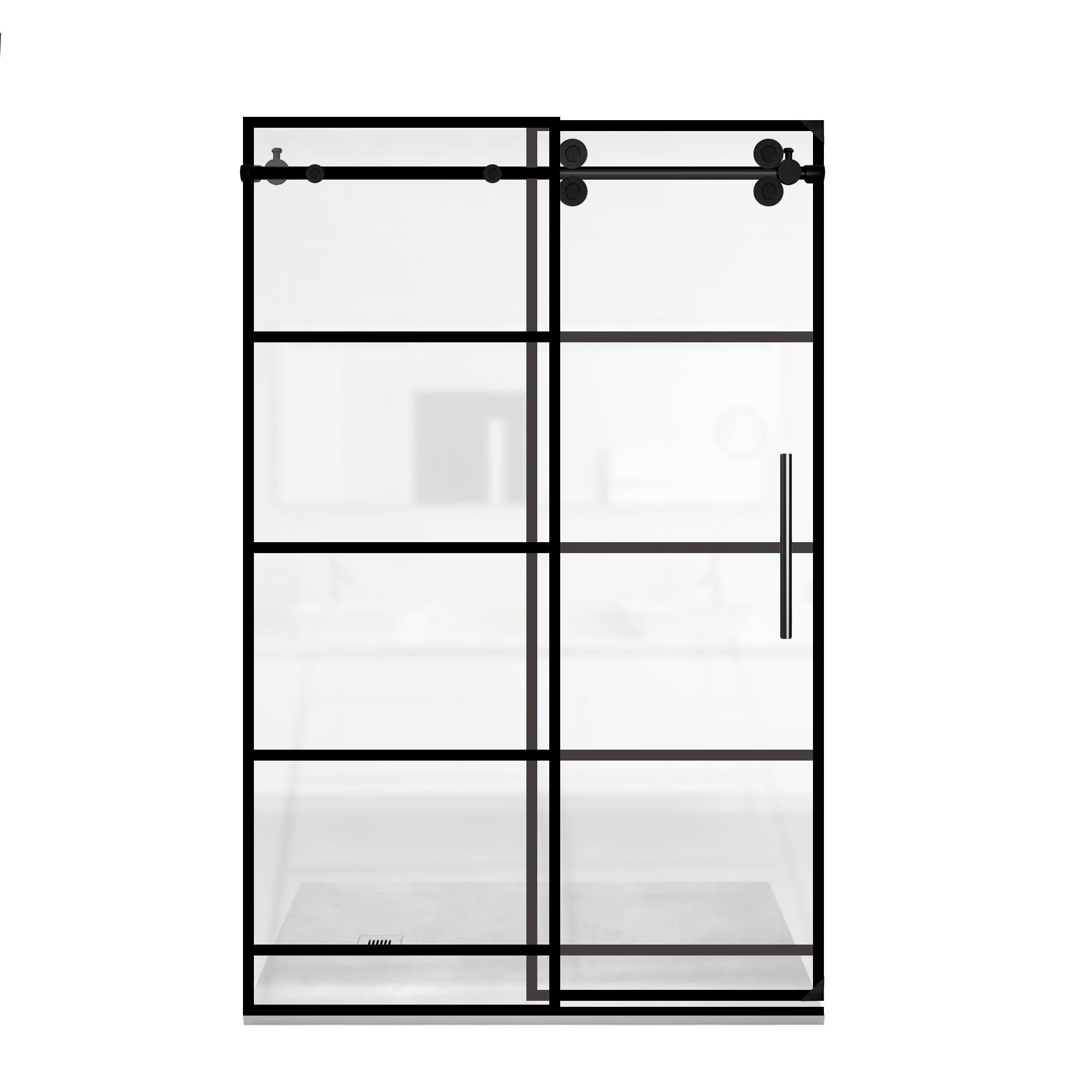 48" W x 76" H Single Sliding Framed Shower Door