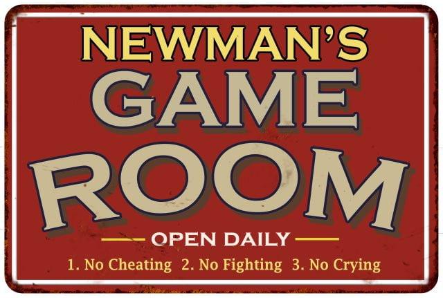 Game Room Sign Rustic Wall decor Gameroom Signs Home Vintage Decorations Games Arcade Retro Video Gamer Art Gaming wall art Size: 8 x 12 Inches
