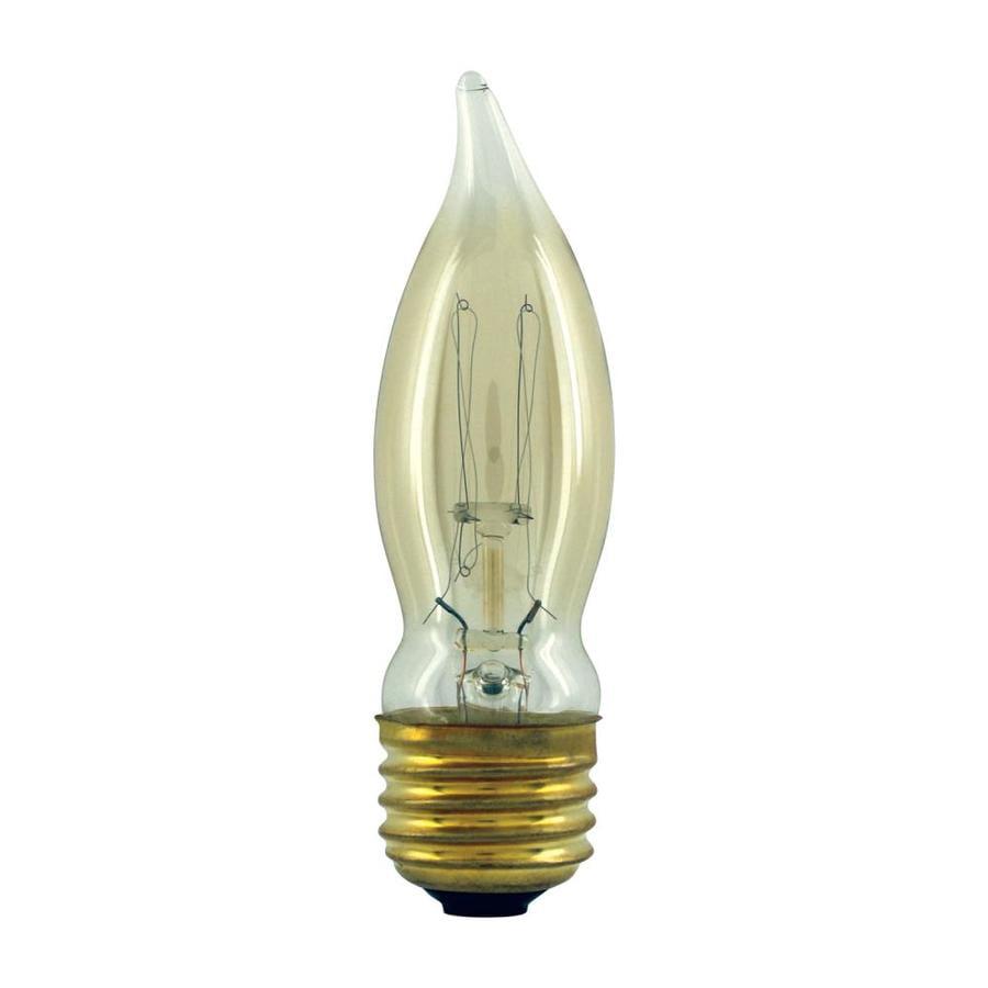 GE Household Lighting 2pk CA10 INC Vintage Style 40W Light Bulb Amber