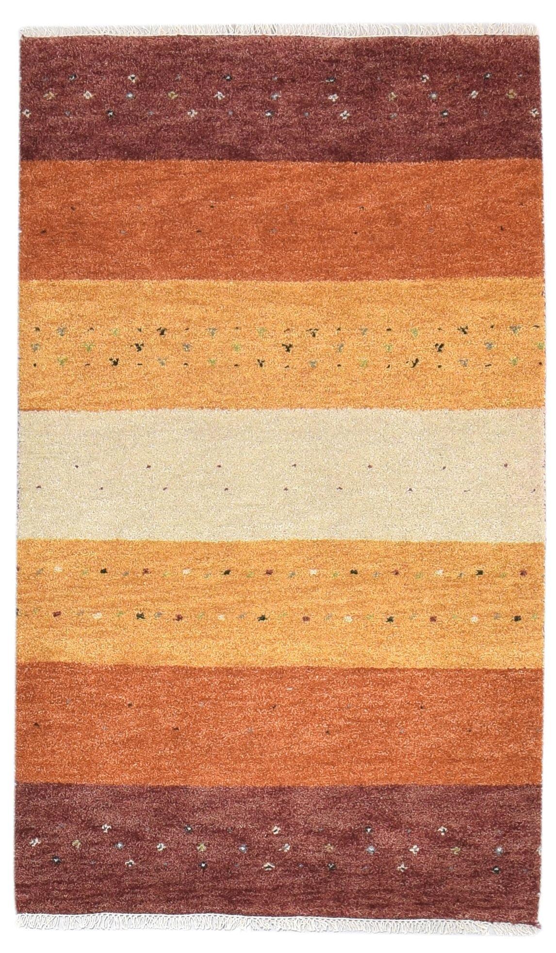 Hand-Knotted Rust Wool Tribal Persian 3' x 5' Rug