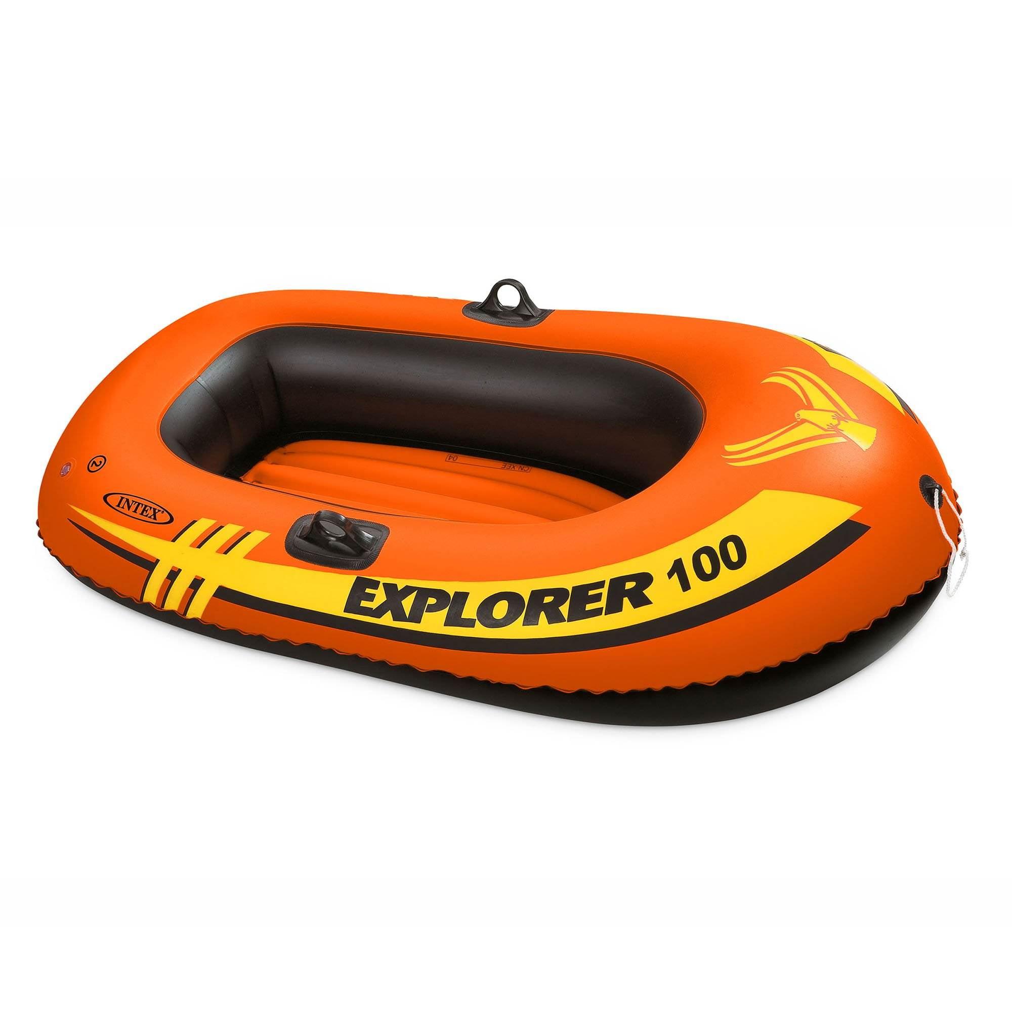 Open Box Intex Explorer 100 1 Person Youth Pool Lake Inflatable Raft Row Boat