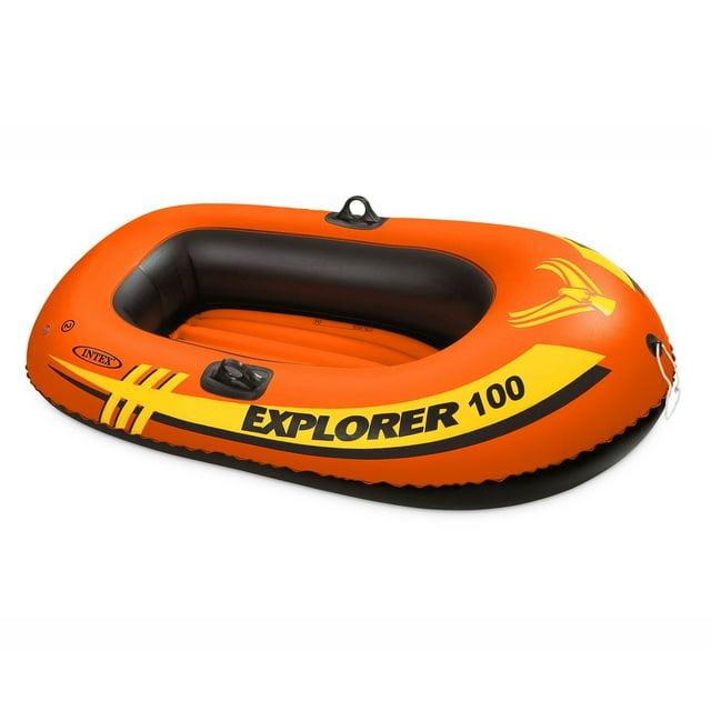 Open Box Intex Explorer 100 1 Person Youth Pool Lake Inflatable Raft Row Boat