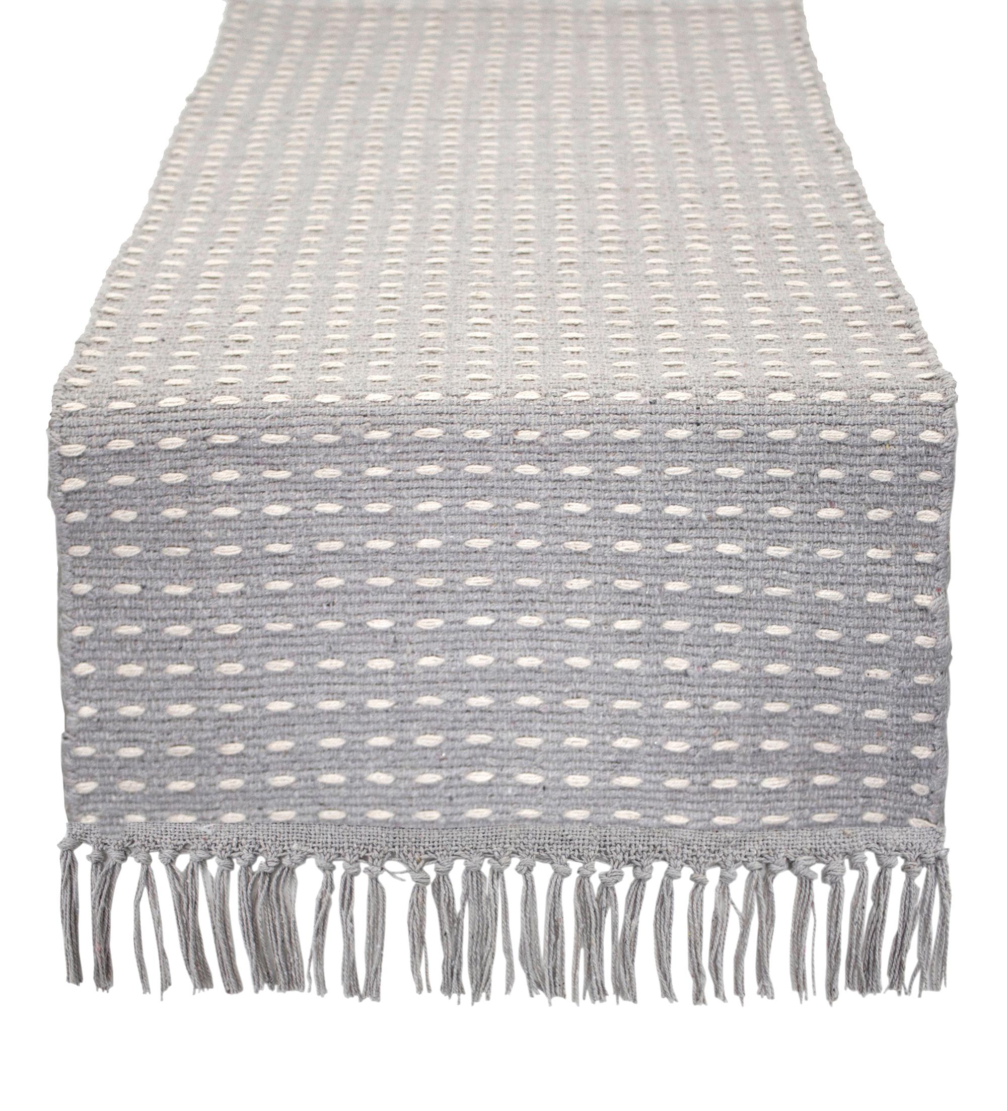 Saro Lifestyle Dashed Woven Design Runner