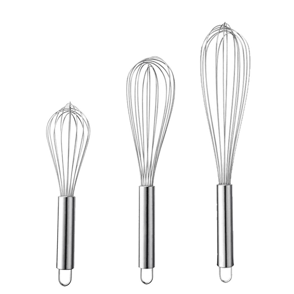 Stainless Steel Balloon Whisk Set, 3 Sizes