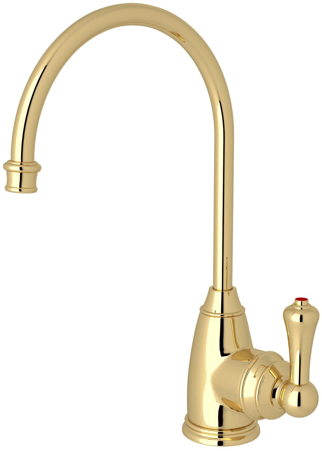 Polished Nickel Brass Single Hole Kitchen Faucet