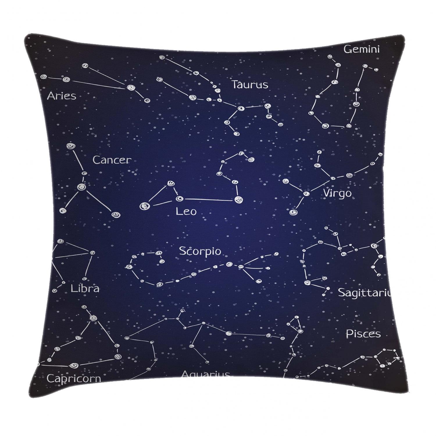Ambesonne Constellation Reversible Throw Pillow
