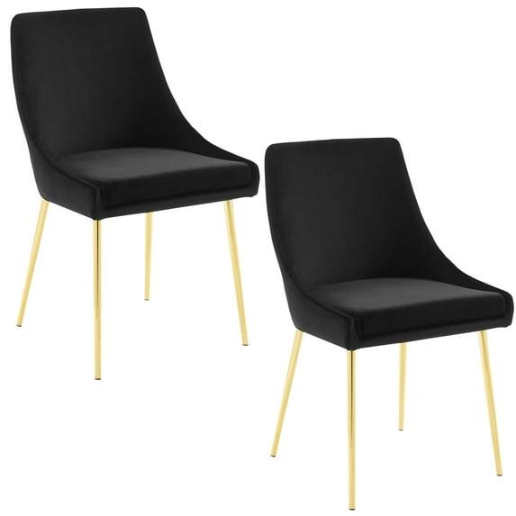 Modway Modway Viscount Performance Velvet Dining Chairs (Set of 2)
