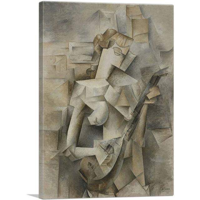 " Girl With A Mandolin 1910 " by Pablo Picasso Painting Print