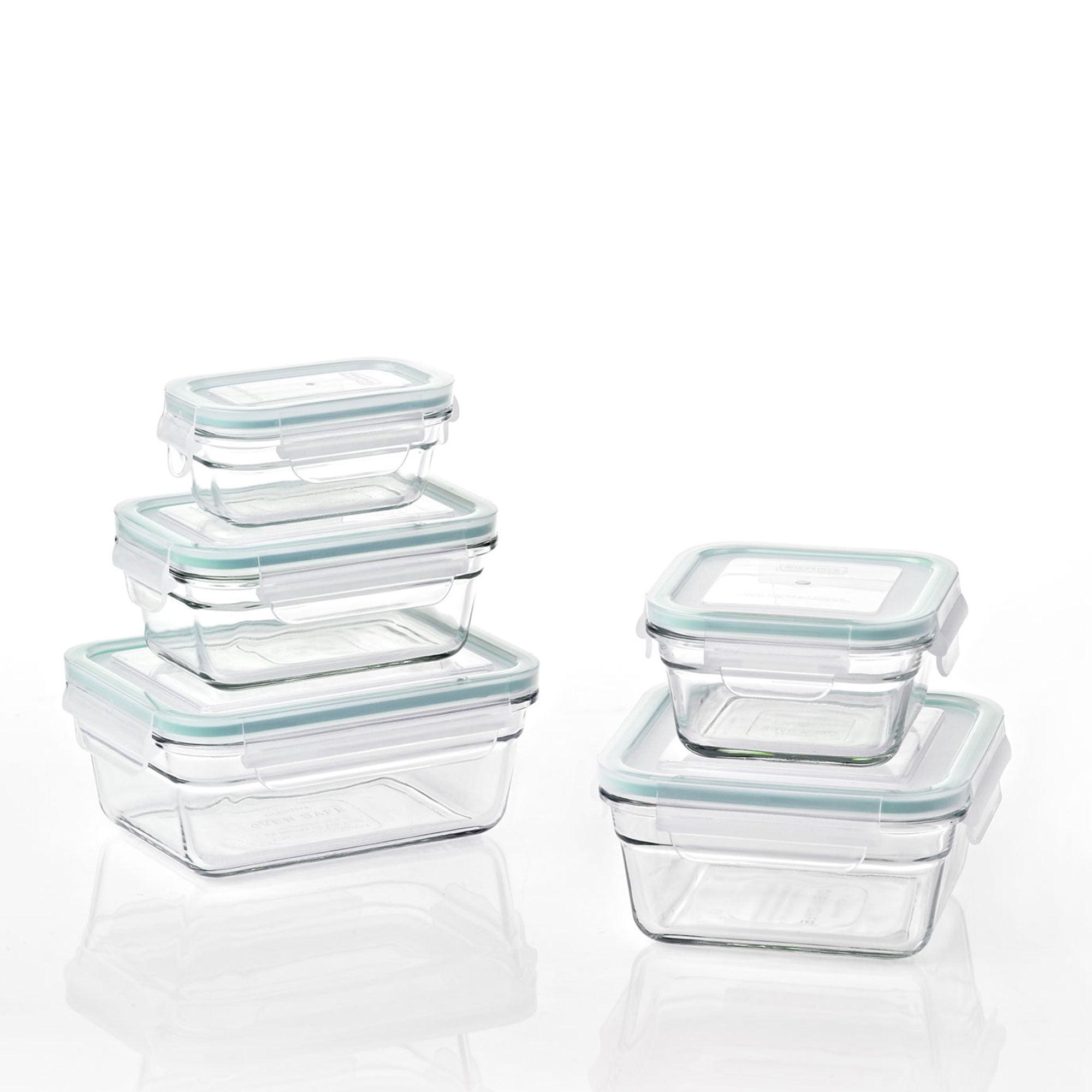 Glasslock Glasslock Oven and Microwave Safe Glass Food Storage Containers 10 Piece Set