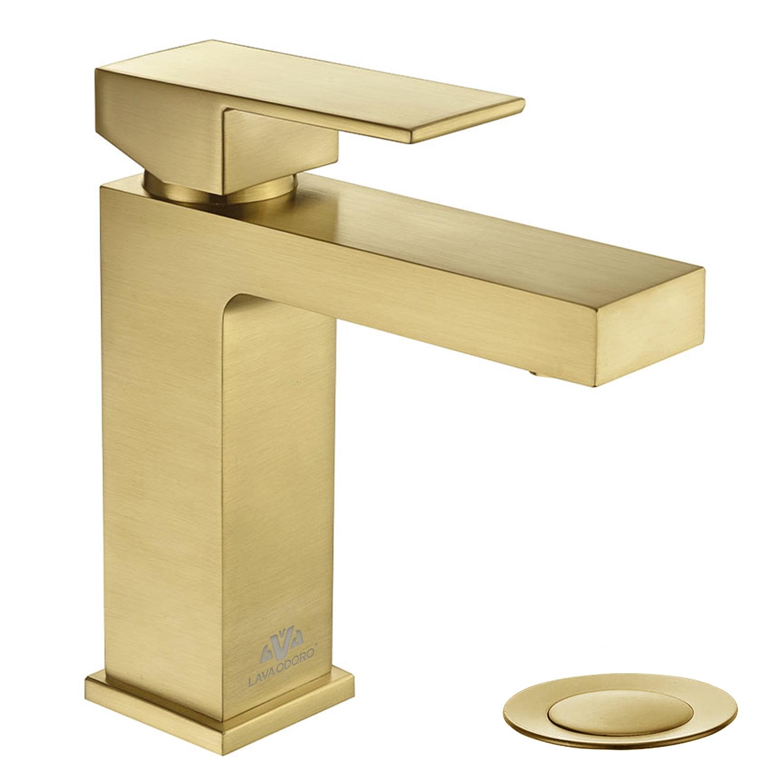 Single-handle Bathroom Faucet with Drain Assembly