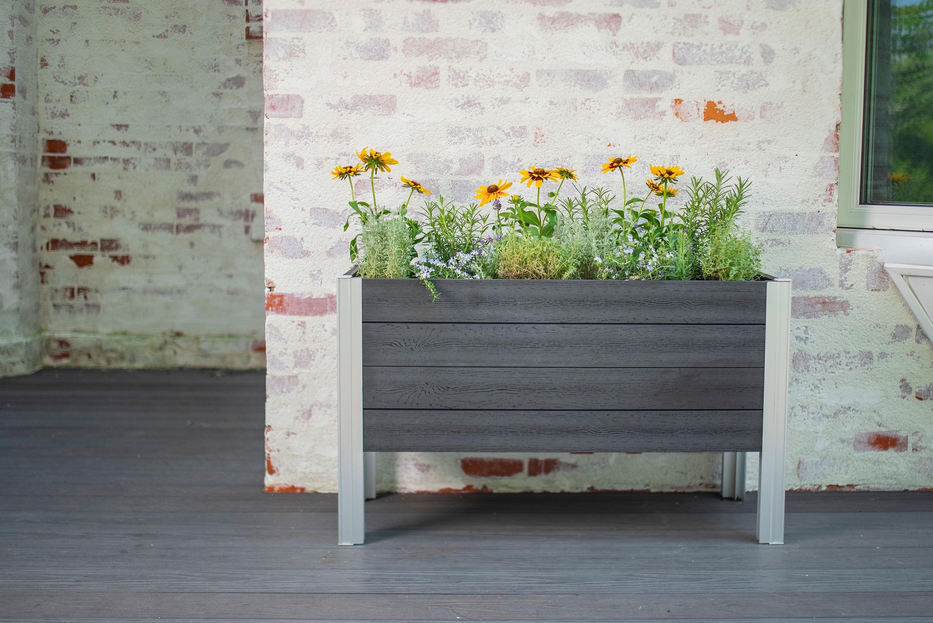 Urbana Vinyl Elevated Planter