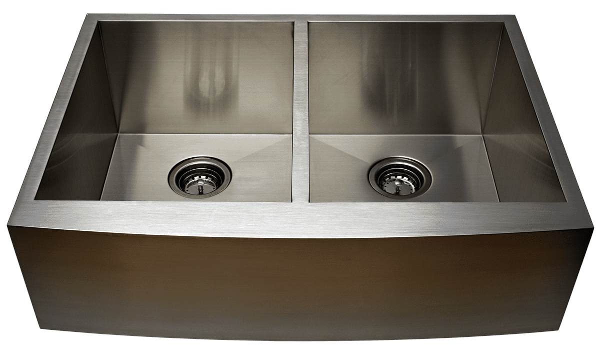 36'' Stainless Steel Farmhouse Double Bowl Kitchen Sink