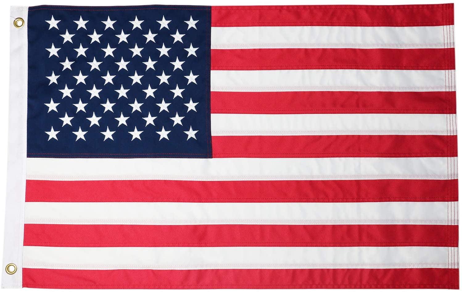 Durawavez 2' x 3' Patriotic Nylon Outdoor Flag