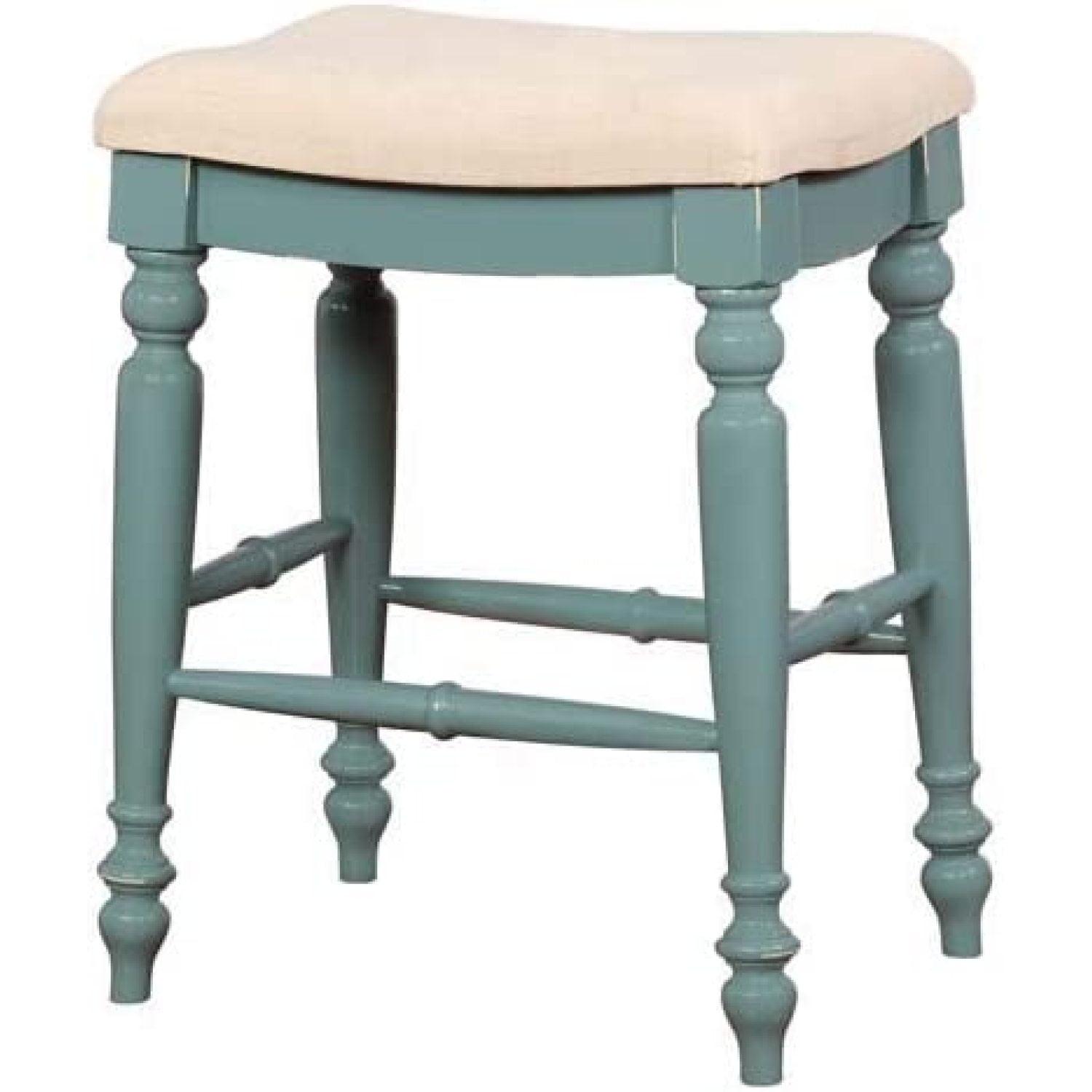 Jordyn Backless Upholstered Wood Counter & Bar Stool