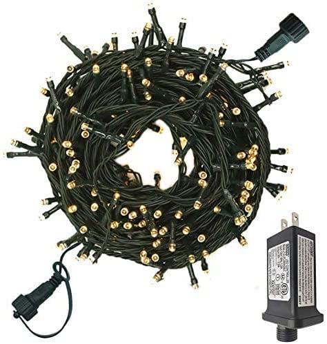 Morttic Christmas Decorative Mini Lights 200LED 66Ft Connectable Plug in Christmas Lights String Lights, Waterproof Fairy Lights 8 Lighting Modes for Bedroom Wedding Room Party Christmas Tree Decor