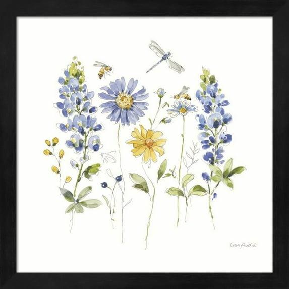 Great Art Now Lovely Blues II by Lisa Audit, Framed Wall Art, 13.25W x 13.25H