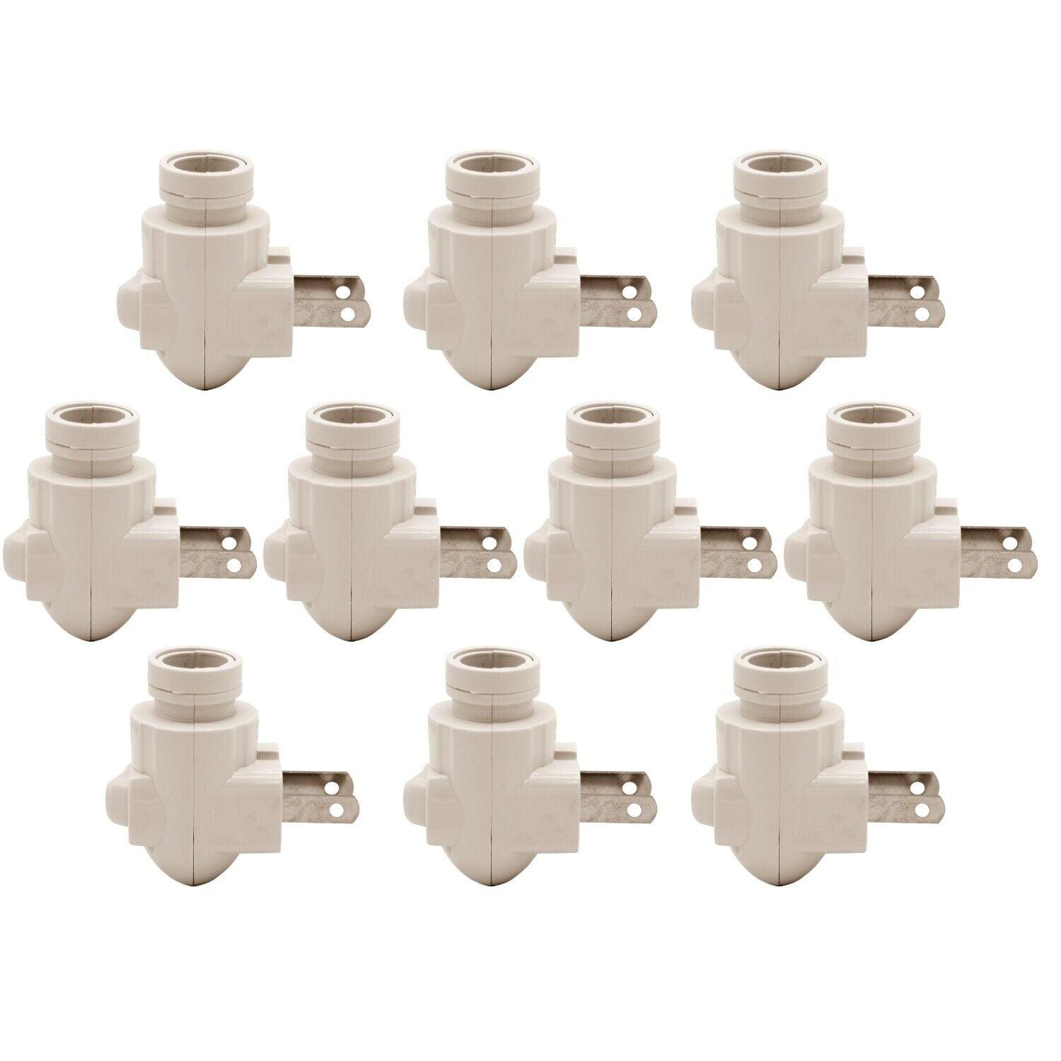 White Plastic Plug-in Night Light Module Pack of 10