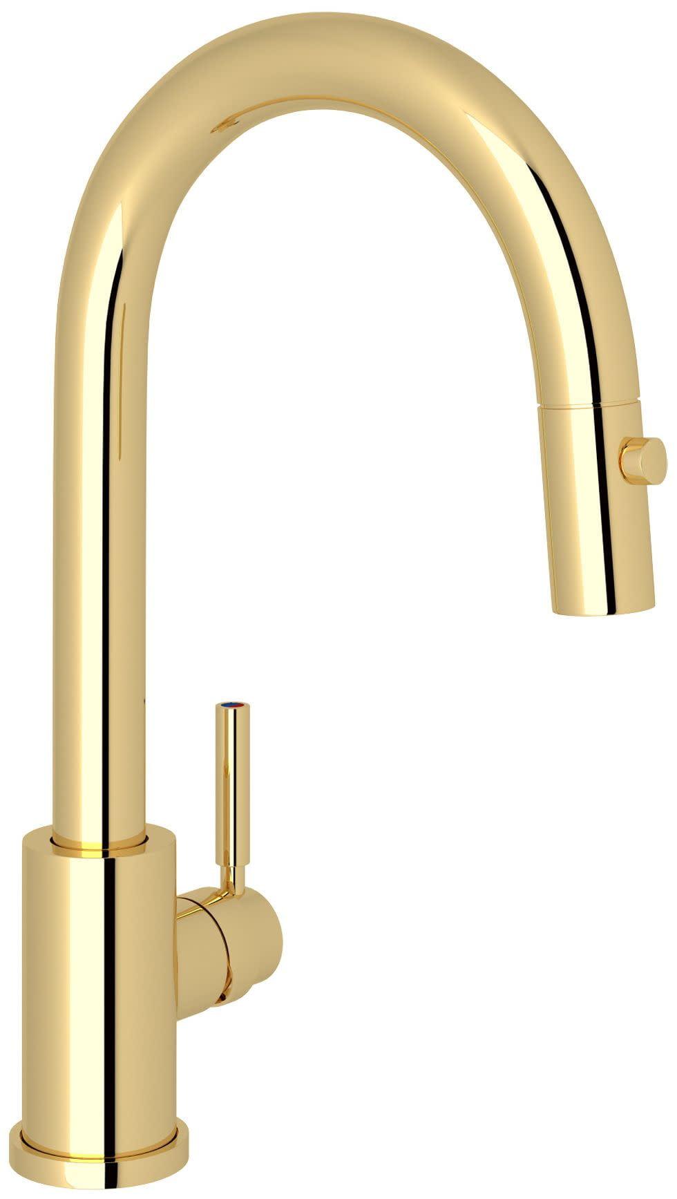 Modern Nickel Polished Brass Pull-out Spray Bar Faucet