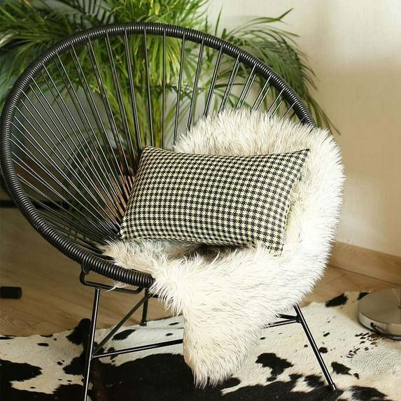 Houndstooth Reversible Throw Pillow
