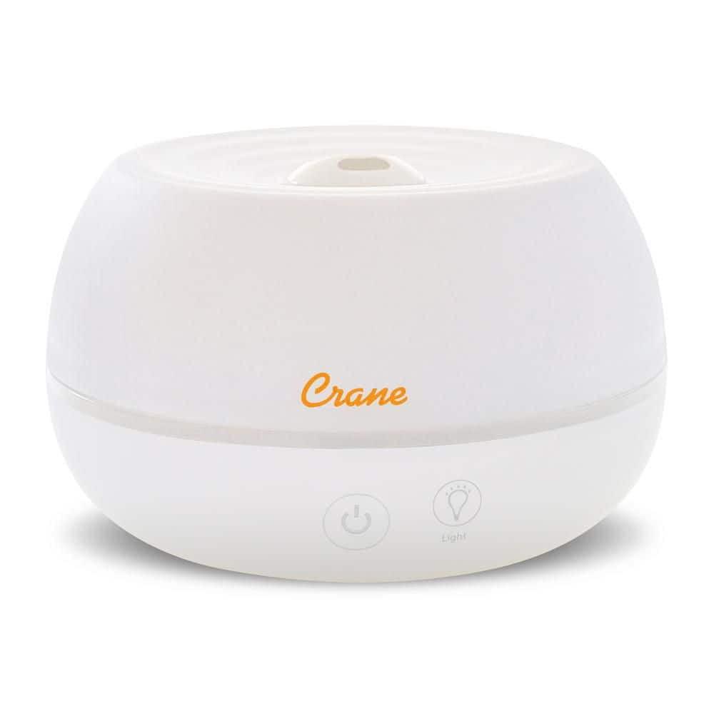 Crane USA 0.2 Gal. 2-in-1 Ultrasonic Cool Mist Humidifier & Aroma Diffuser for Small Rooms