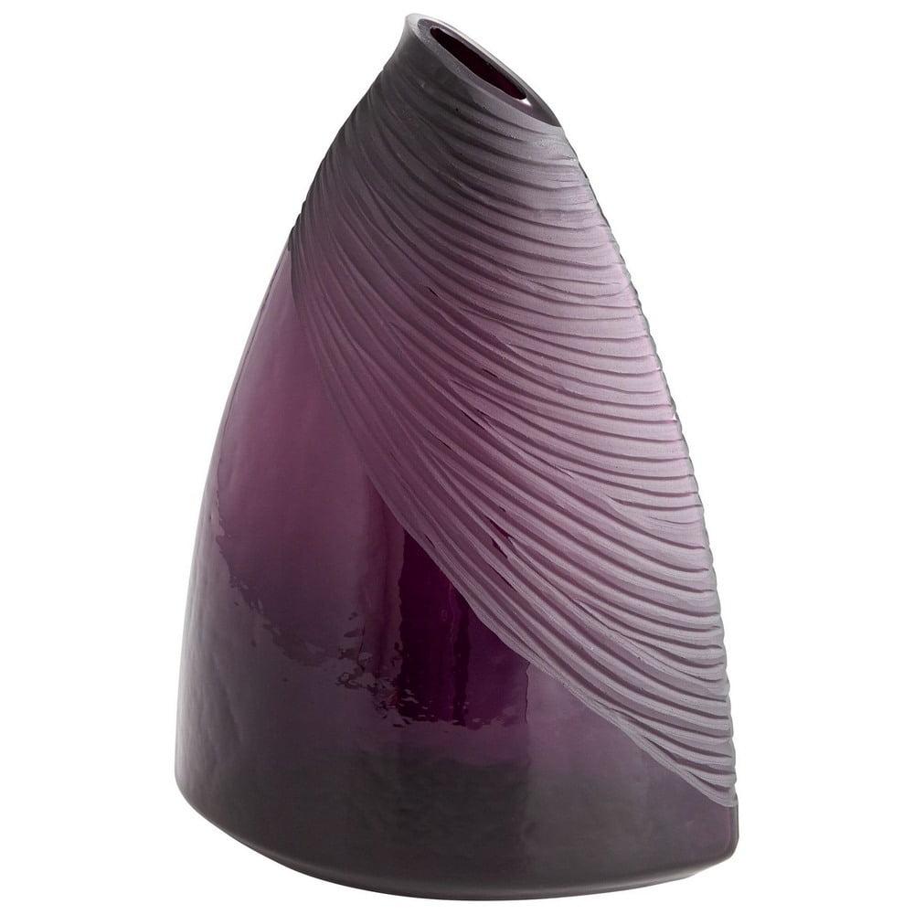 07337-Cyan lighting-Large Mount Amethyst Vase - 10.25 Inches Wide by 14.5 Inches High
