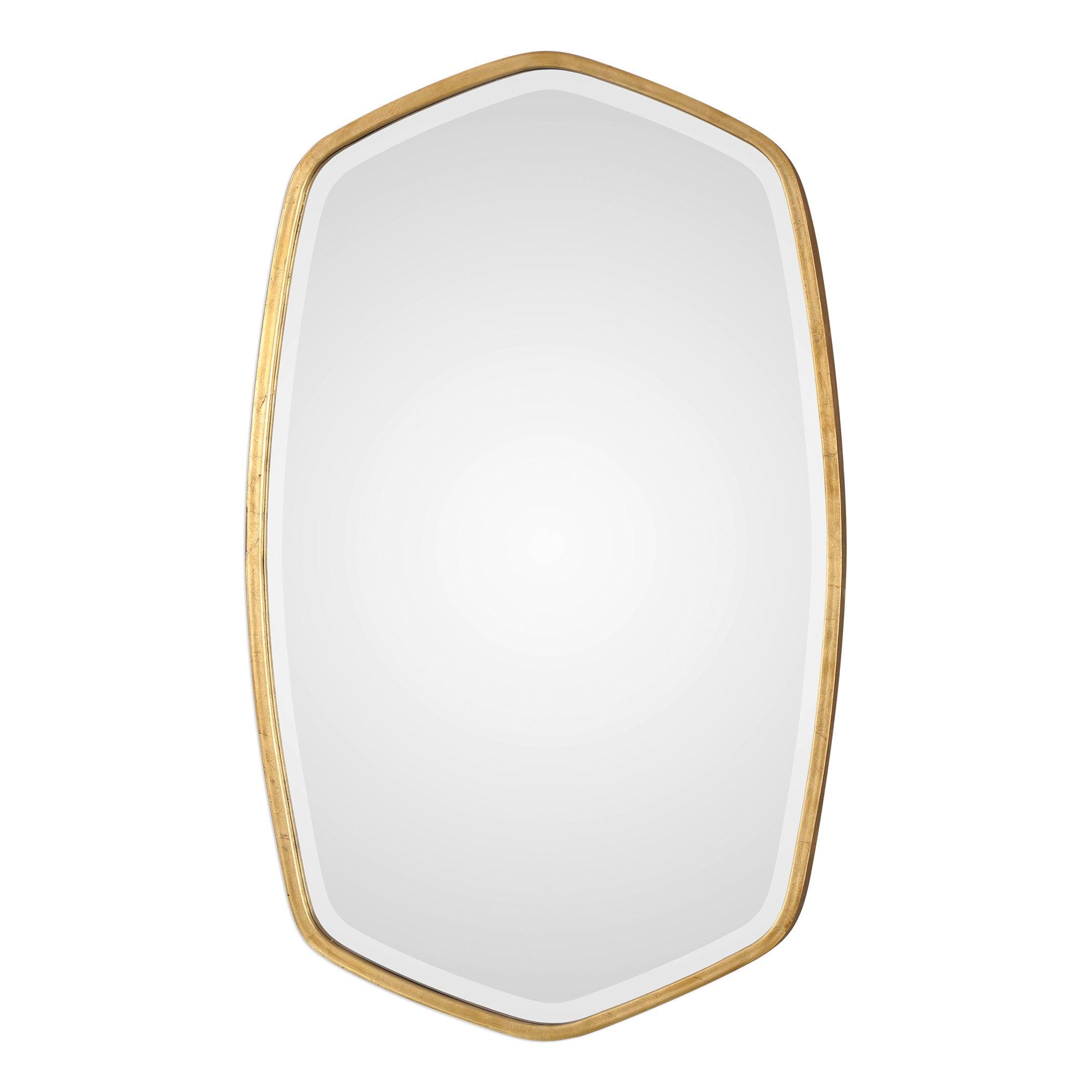 Oceano Gold Frame Wall Mirror 22" x 36"