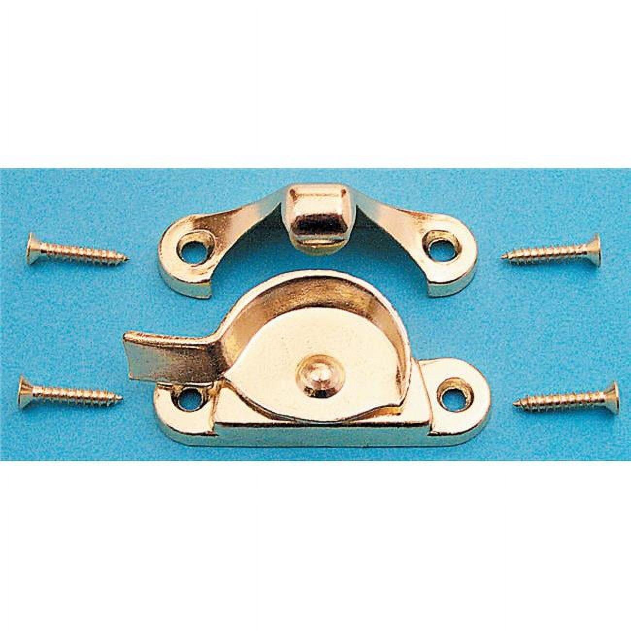 Bright Brass Diecast Double Hung Window Sash Lock