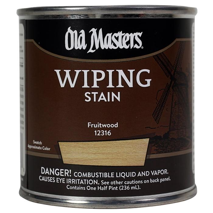 1/2 pt Old Masters 12316 Fruitwood Old Masters Oil-Based Wiping Stain