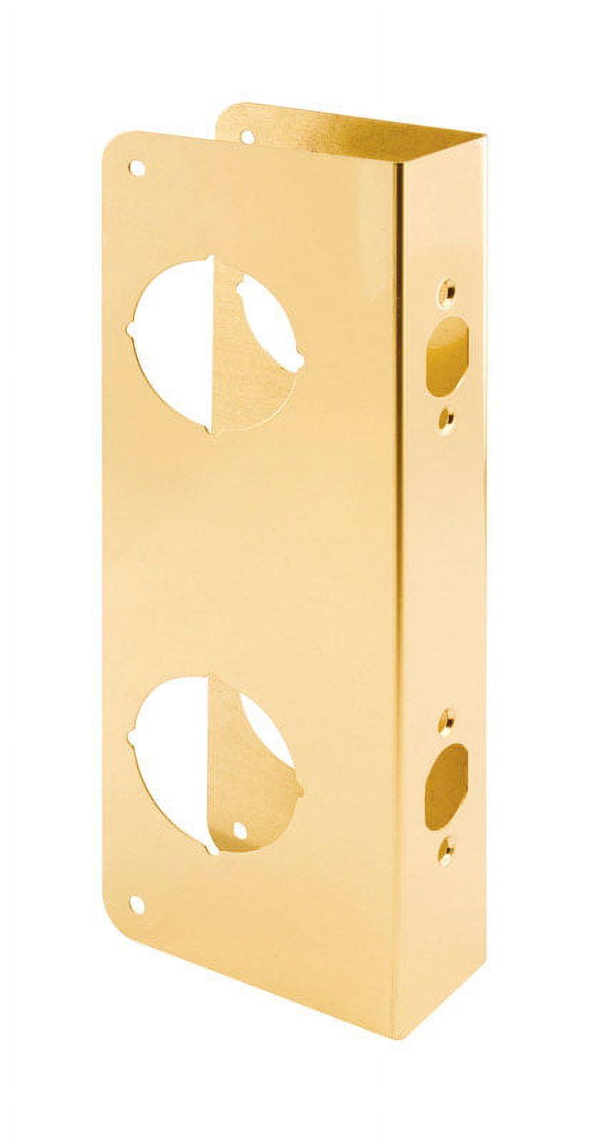 Solid Brass Door Reinforcer with Double Bore