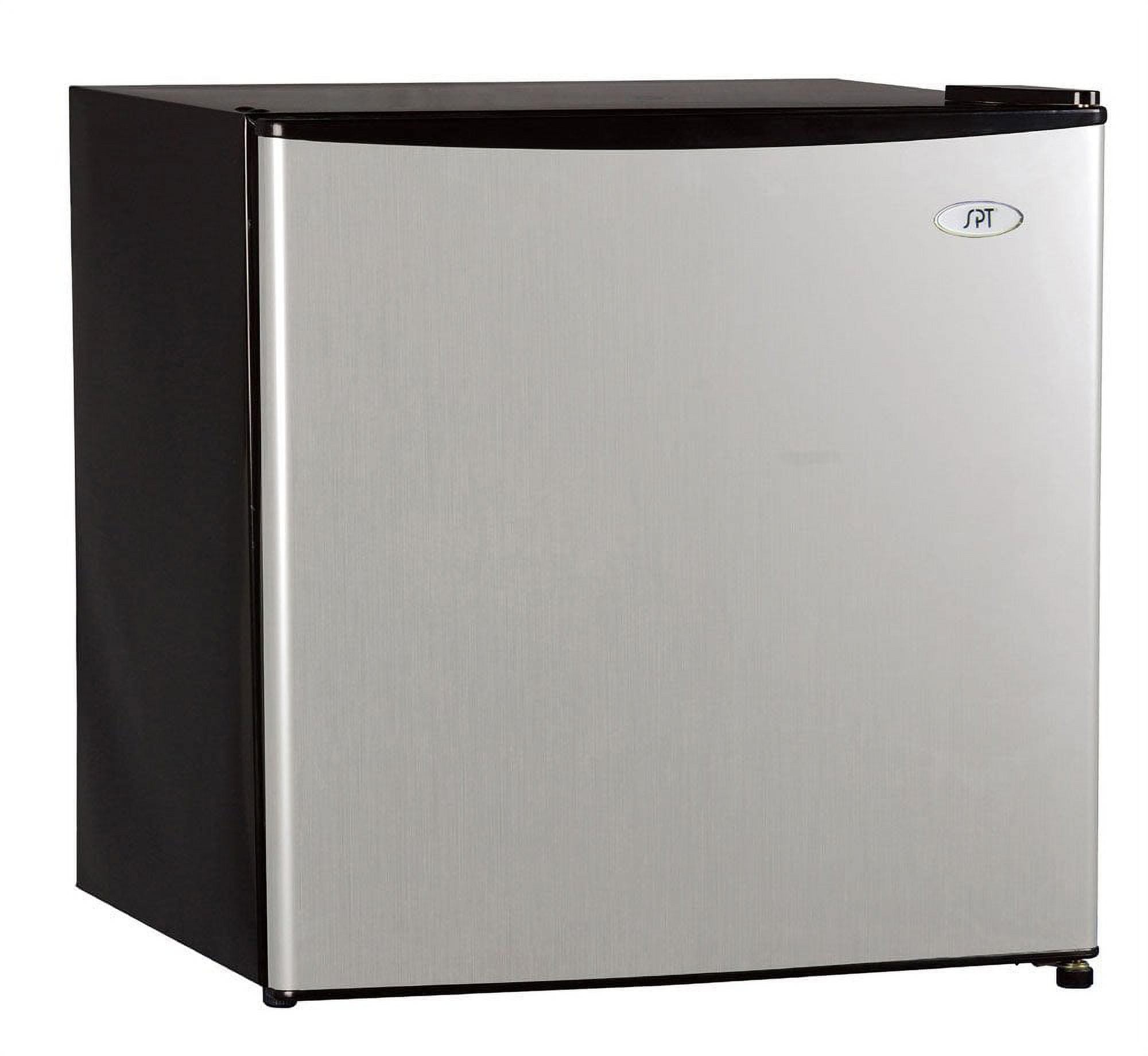 Compact Black and Stainless Steel Energy Star Refrigerator