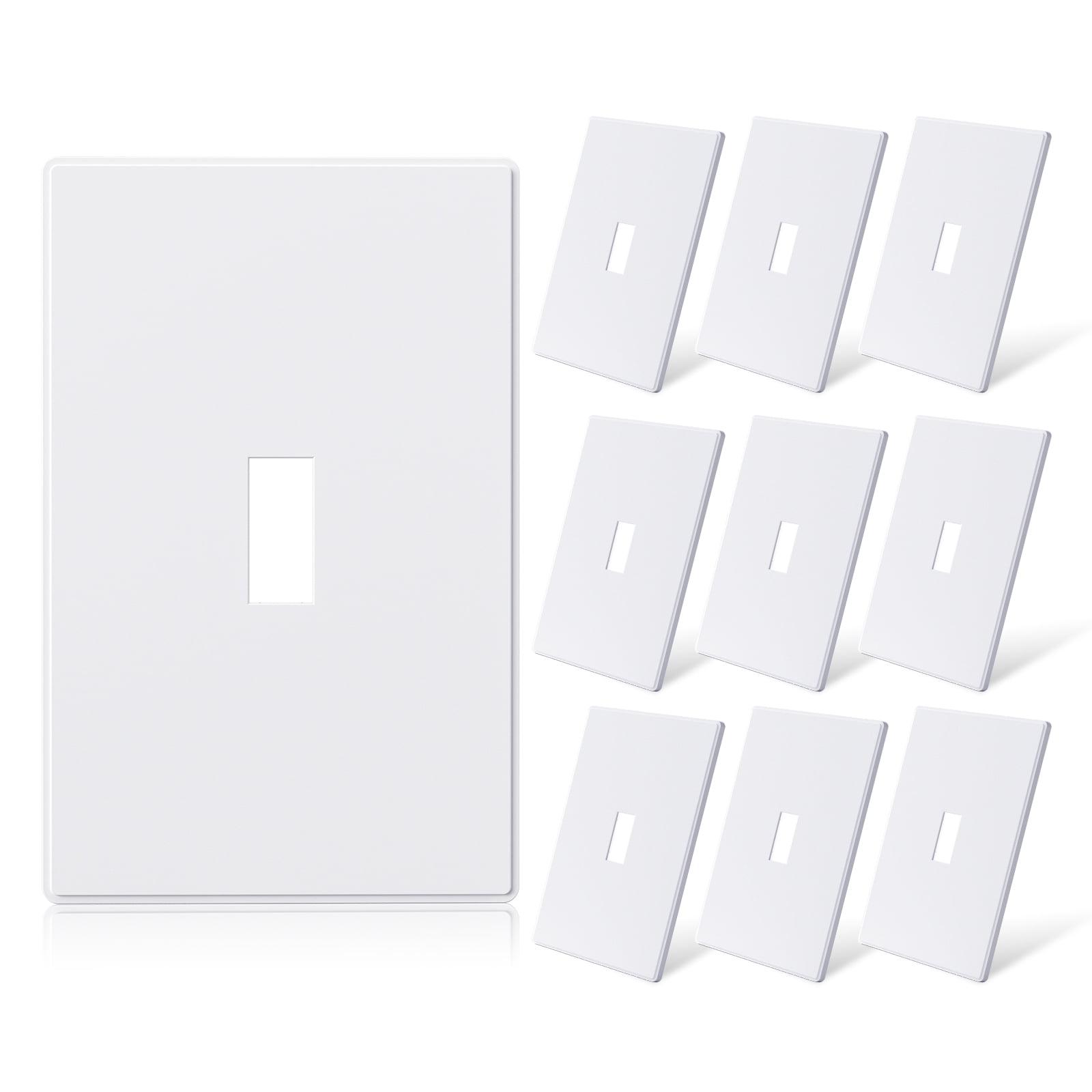 ELEGRP No Subject 1 - Gang Toggle Light Switch Wall Plate (Set of 10)