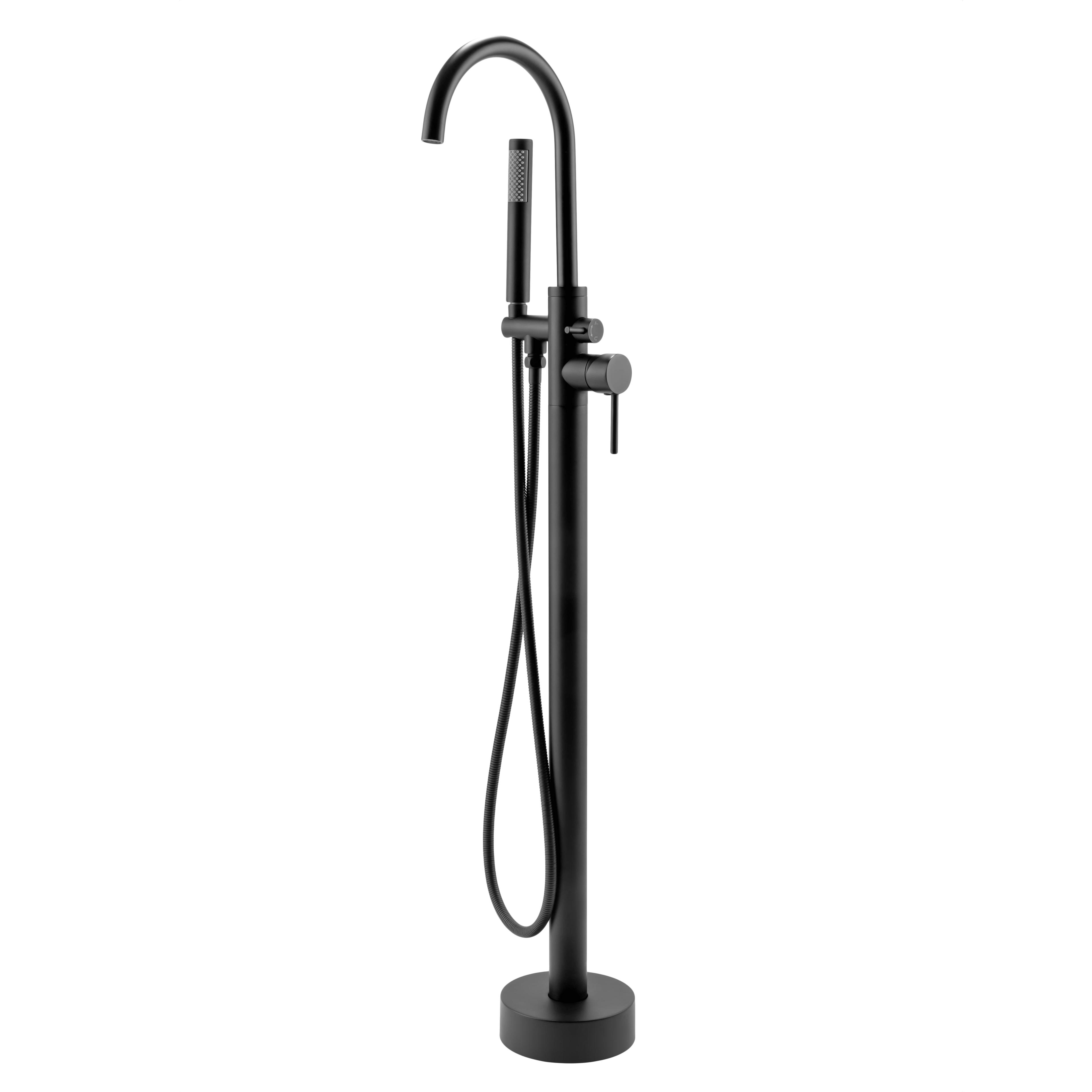Double Handle Floor Mounted Freestanding Tub Filler