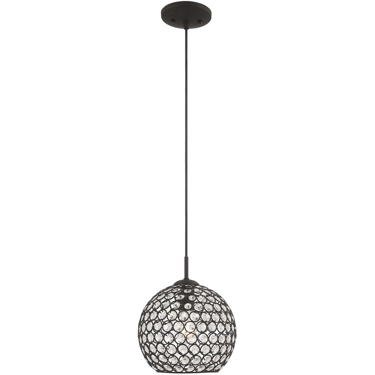 Livex Lighting Cassandra 1 - Light Pendant in  Black