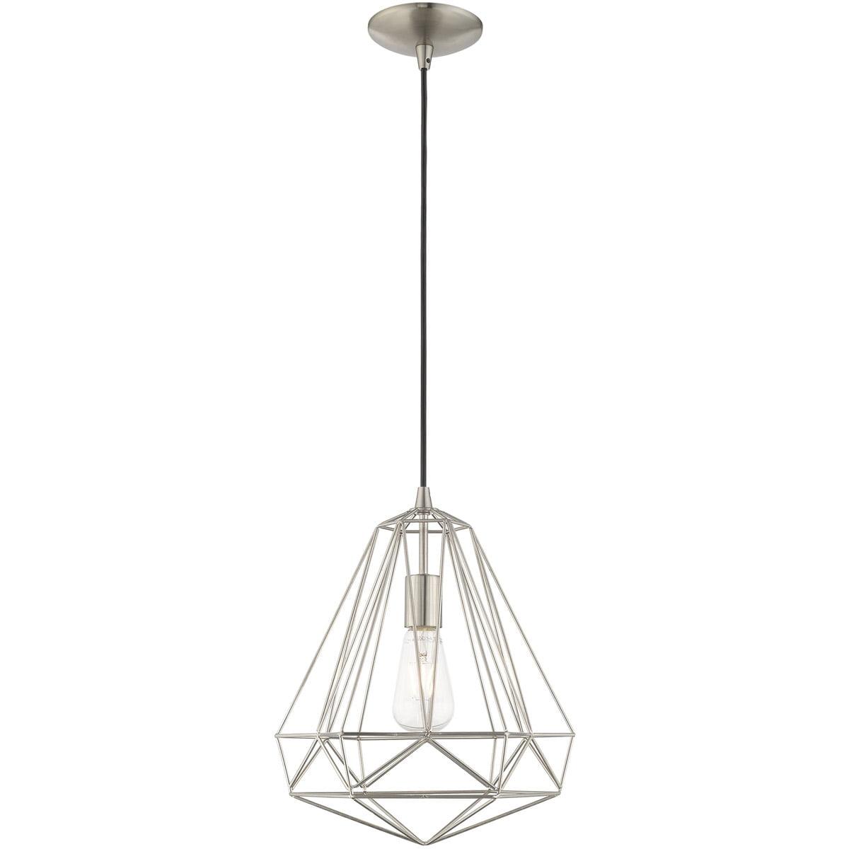 Livex Lighting Knox 1 - Light Pendant in  Brushed Nickel