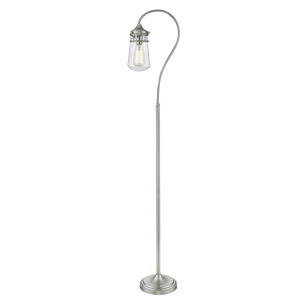 1 Light Floor Lamp In Billiard Style 8 Inches Wide By 58.25 Inches High-Brushed Nickel Finish Z-Lite Fl120-Bn