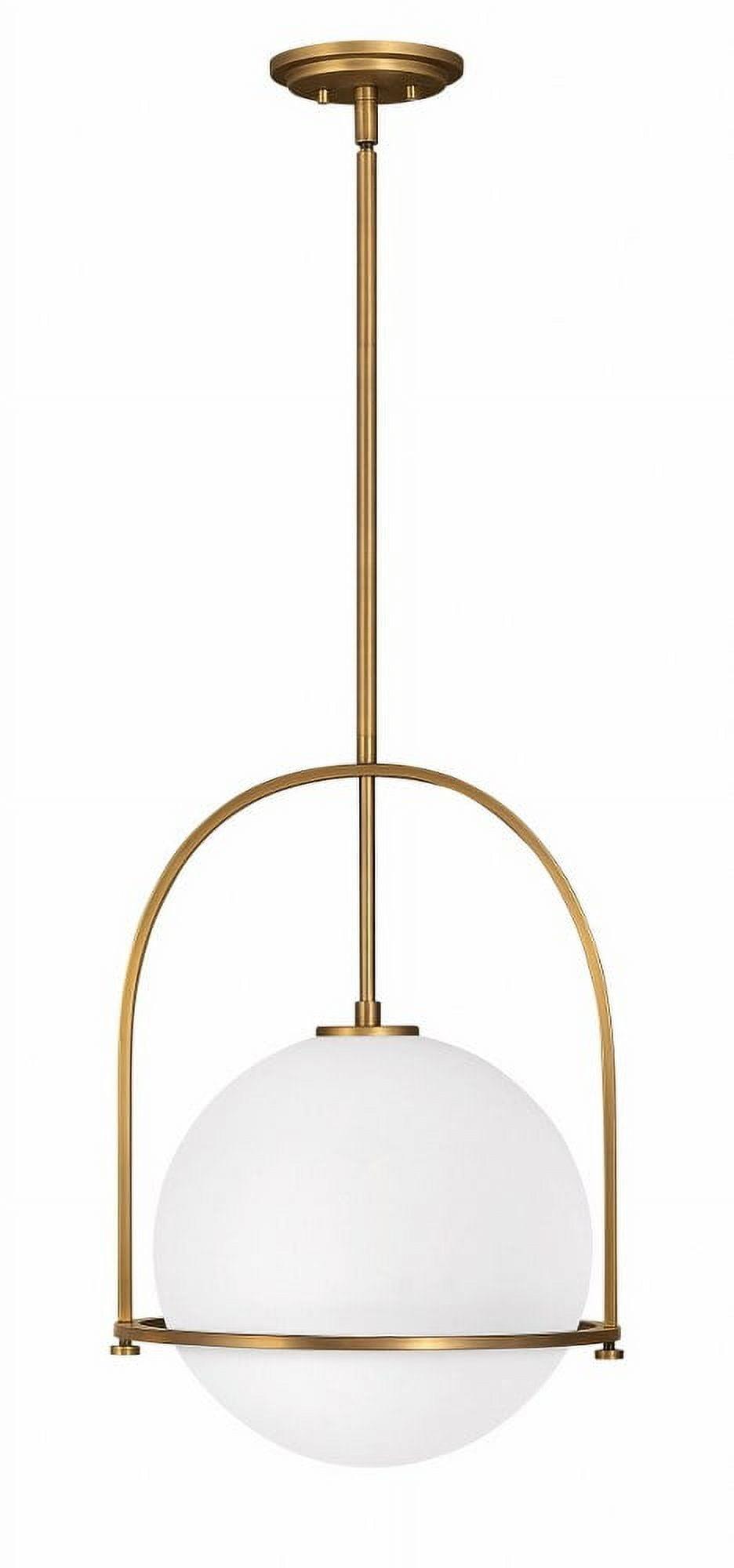 Arie Single Light Glass Dimmable Pendant
