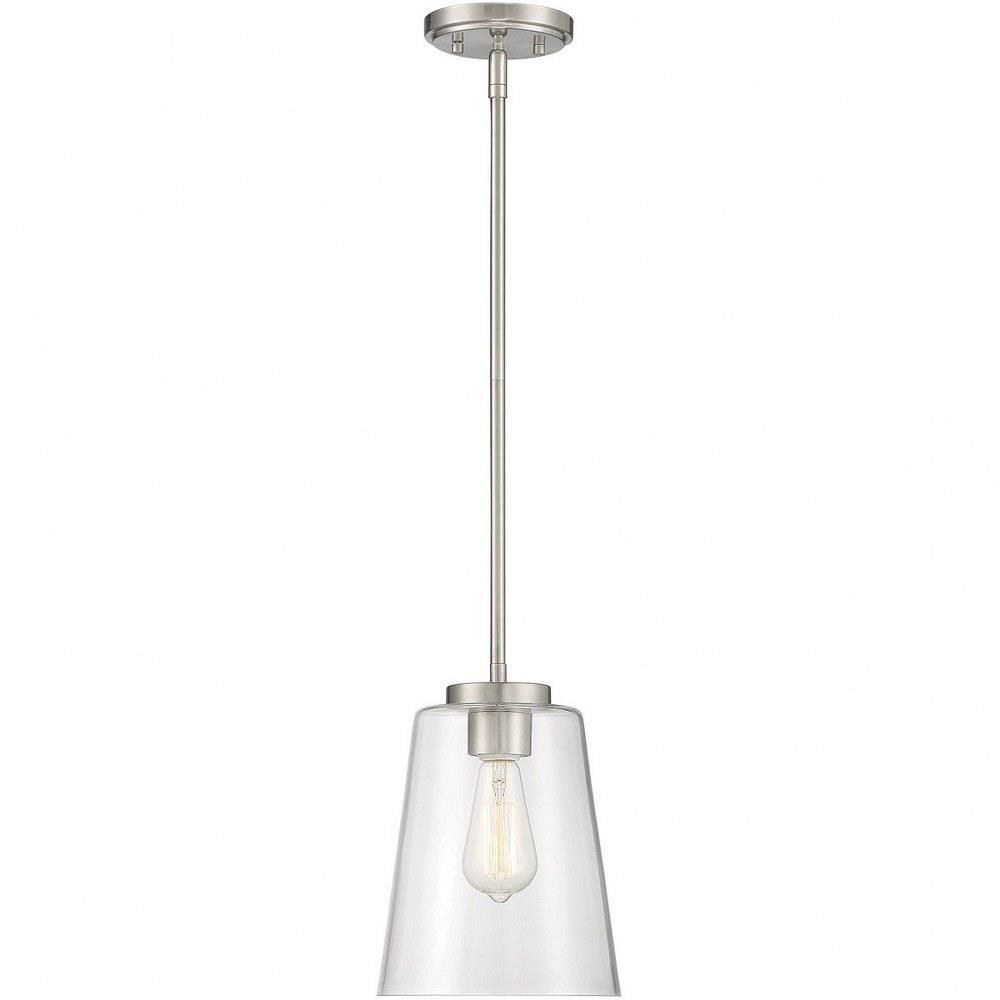 Savoy House Calhoun 1 - Light Pendant in  Satin Nickel