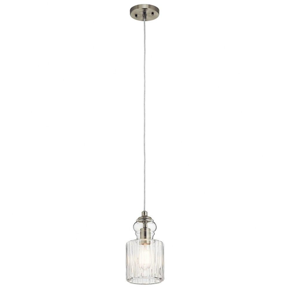 Kichler Lighting Riviera 1 - Light Pendant in Brushed Nickel
