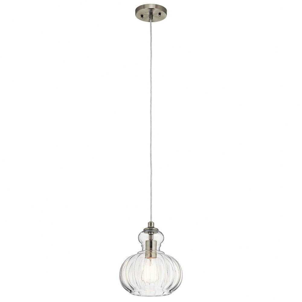 Kichler Lighting Riviera 1 - Light Pendant in  Brushed Nickel