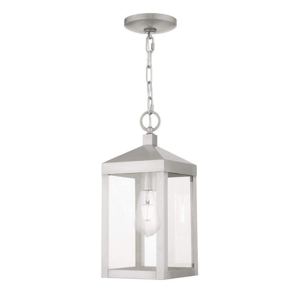 Livex Lighting Nyack 1 - Light Pendant in  Brushed Nickel