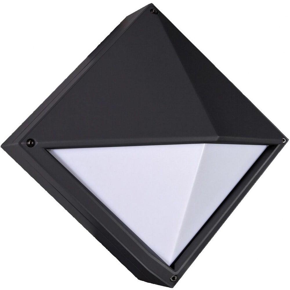 Dimmable Black Outdoor Sconce with White Polycarbonate Diffuser