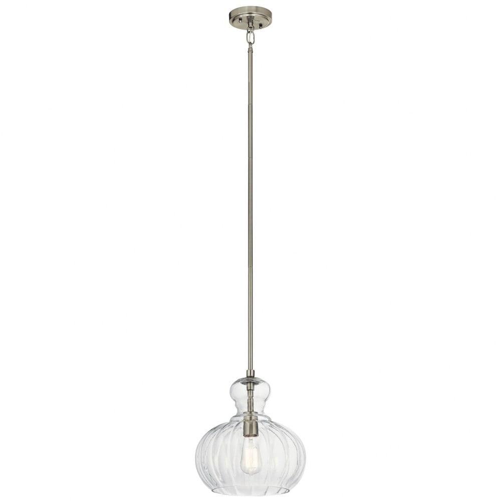 Kichler Lighting Riviera 1 - Light Pendant in  Brushed Nickel