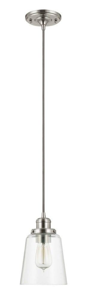 1 Light Pendant-Brushed Nickel Finish Capital Lighting 3718Bn-135
