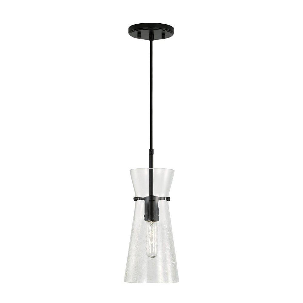 1 Light Pendant-Matte Black Finish Capital Lighting 342411Mb